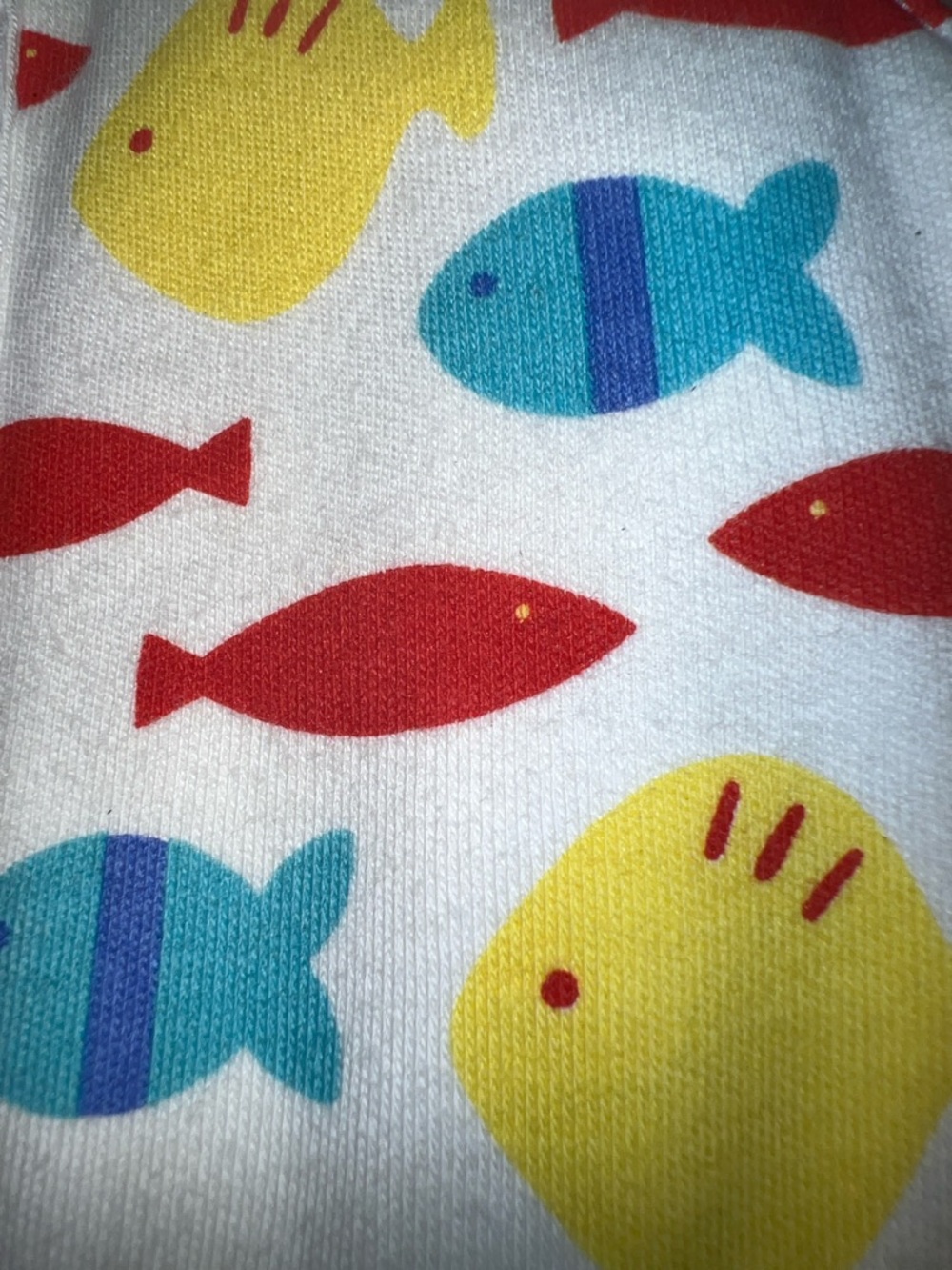 Vintage Marimekko Toddler Sundress with Red, Yellow & Blue Fish Print 2T - Picture 7 of 7